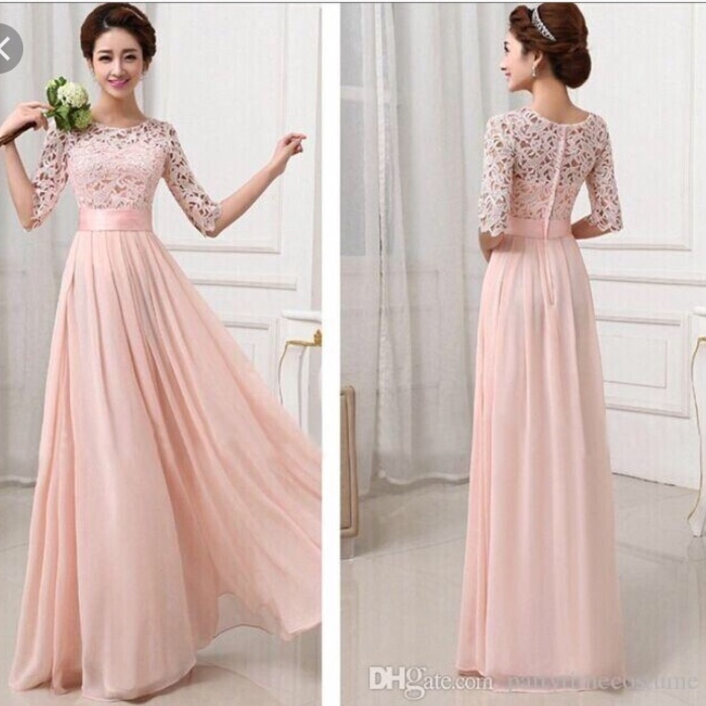 Pink prom dress